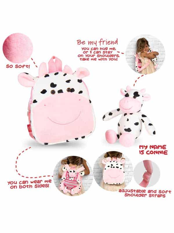 Ruksak + plišana krava Connie 25cm - Slika 3