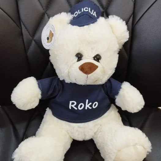 plišani medo policajac 27cm