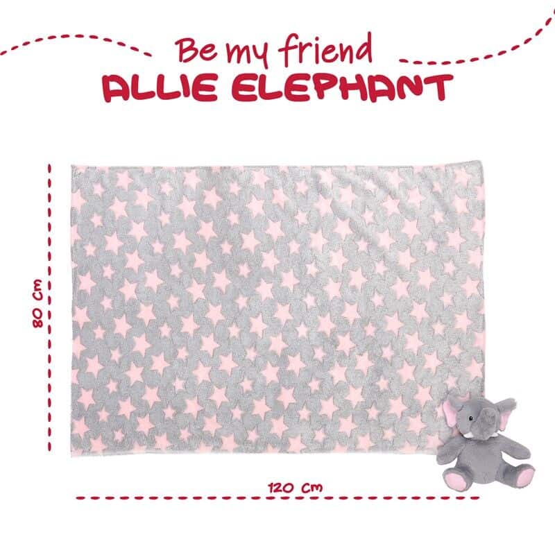 Allie mekana dekica + plišani slonić 22cm4